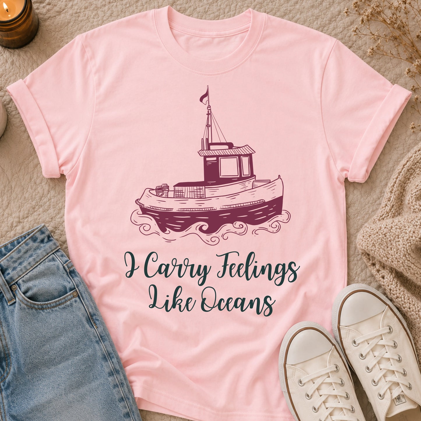 I Carry Feelings Like Oceans T-shirt