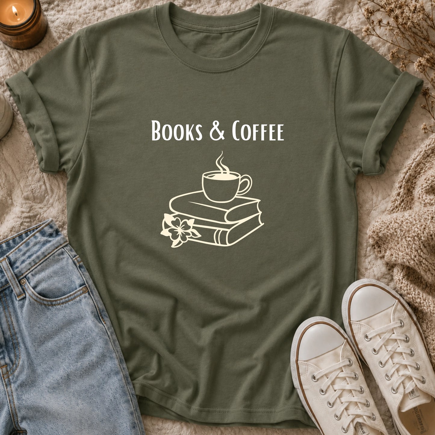Books and Coffee T-Shirt
