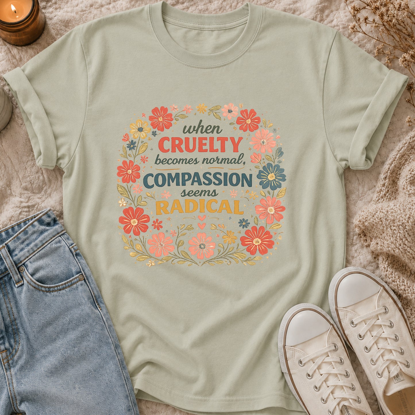 When Cruelty Becomes Normal Compassion Seems Radical T-shirt