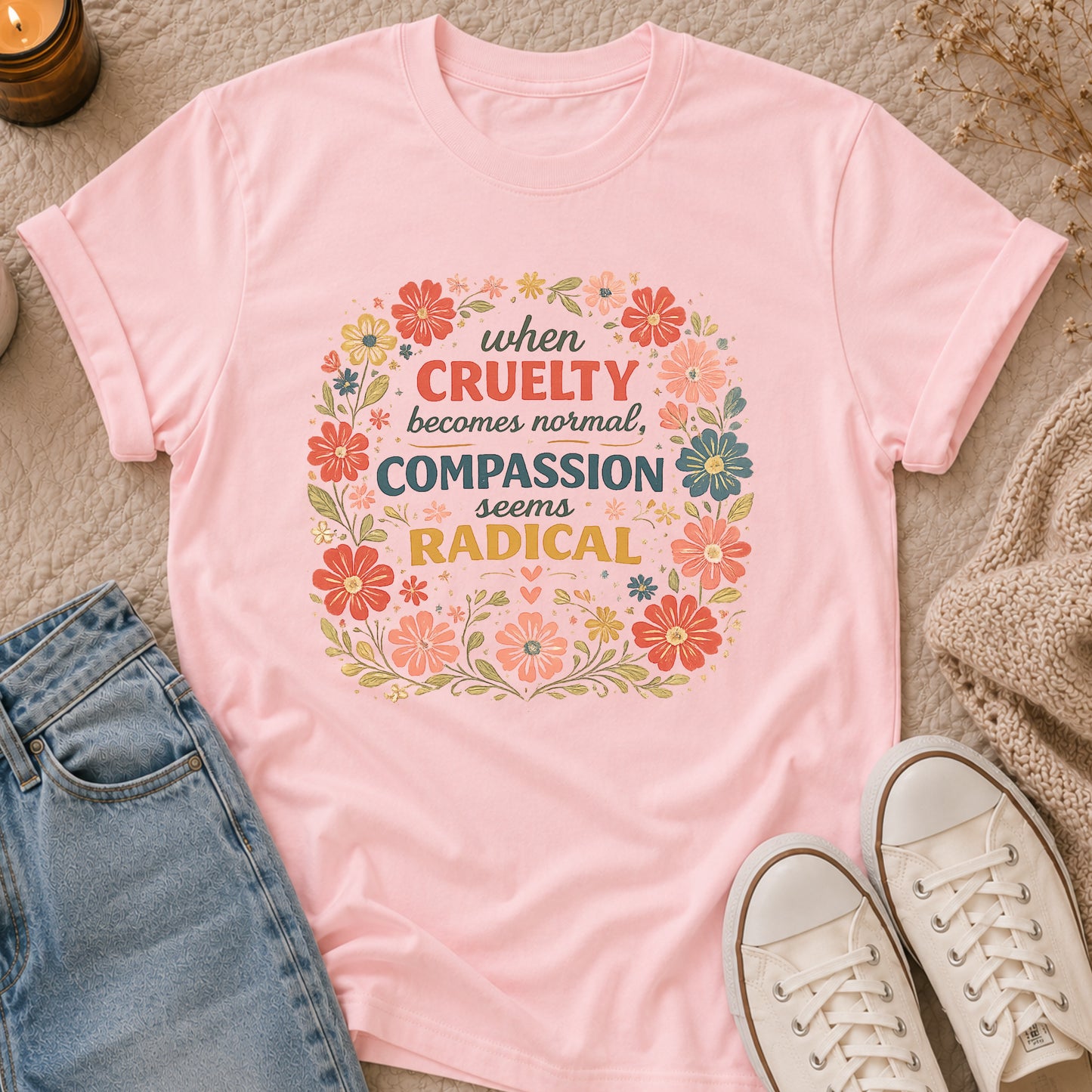 When Cruelty Becomes Normal Compassion Seems Radical T-shirt