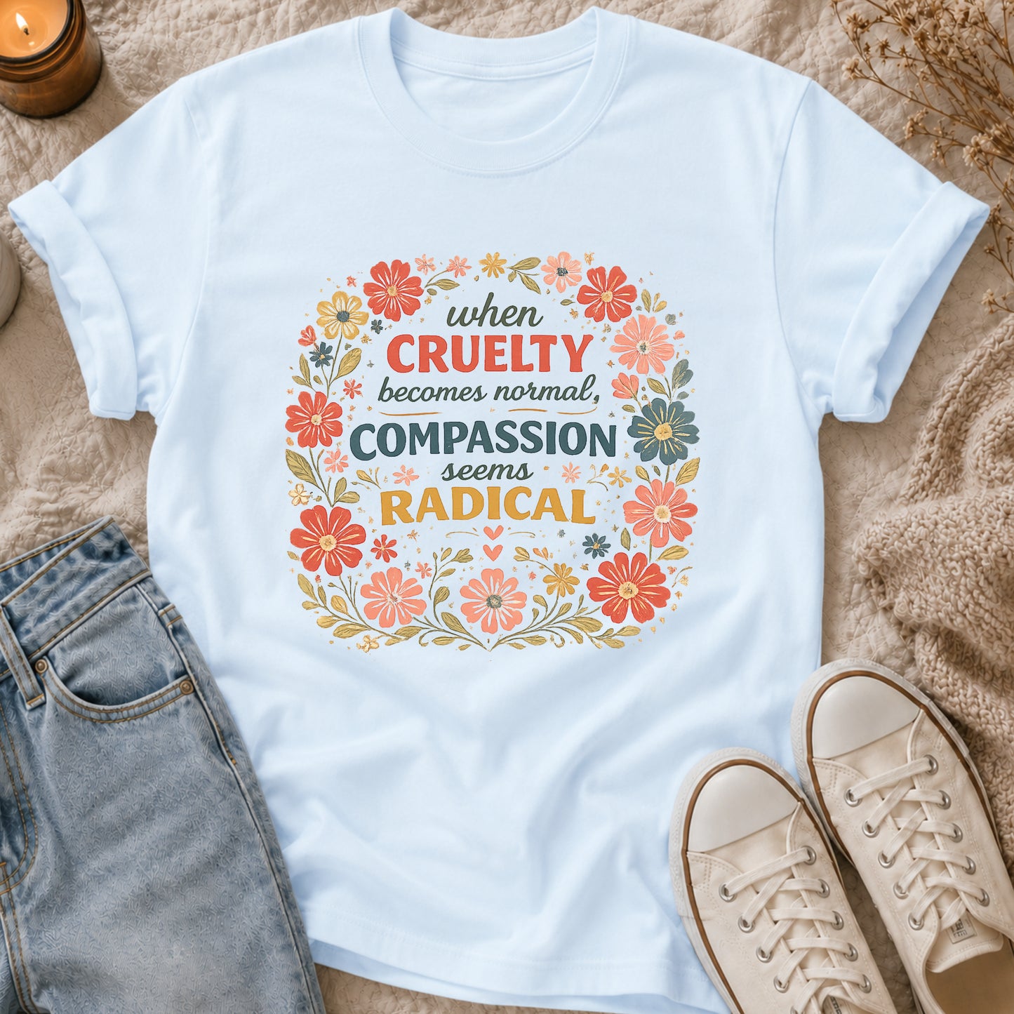 When Cruelty Becomes Normal Compassion Seems Radical T-shirt