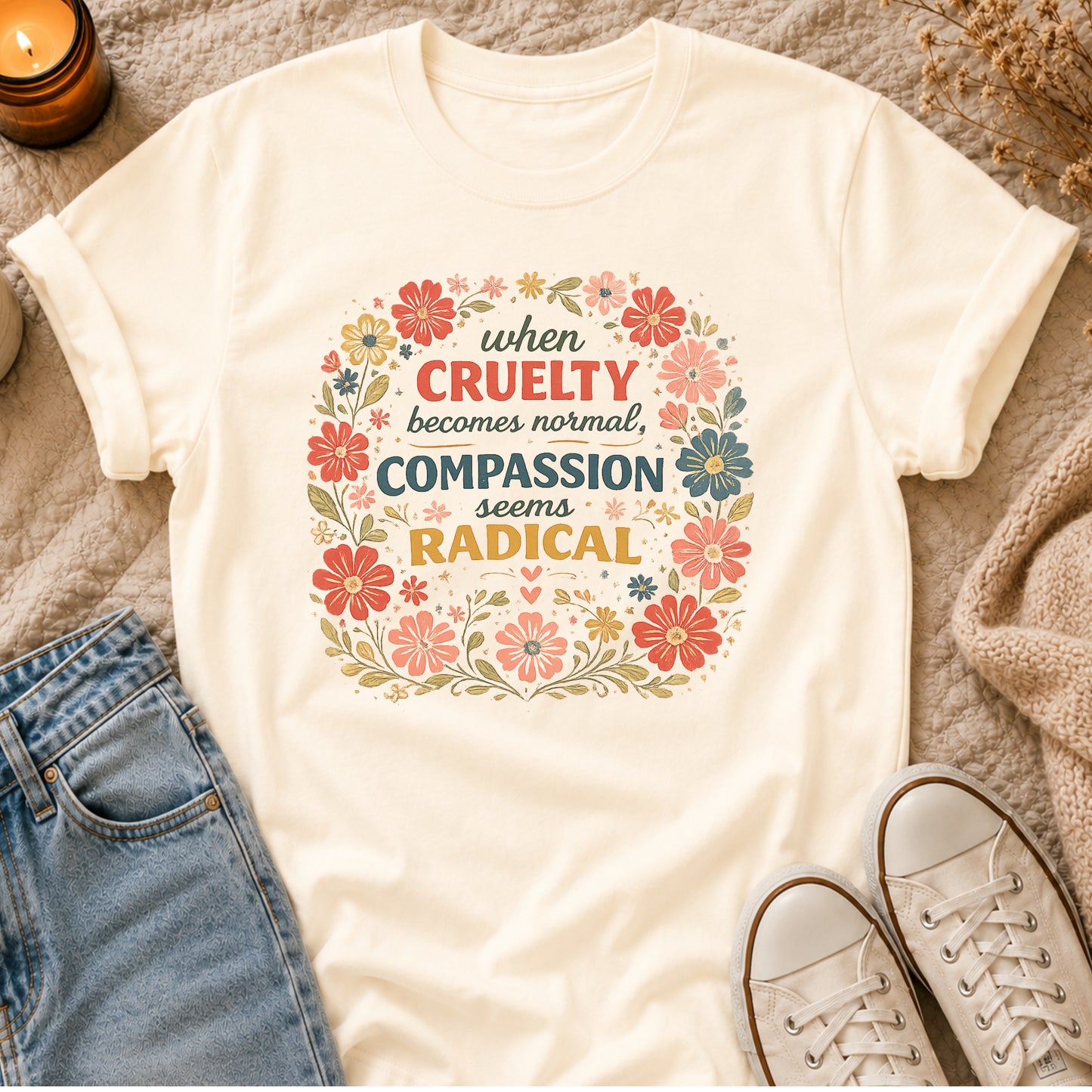 When Cruelty Becomes Normal Compassion Seems Radical T-shirt