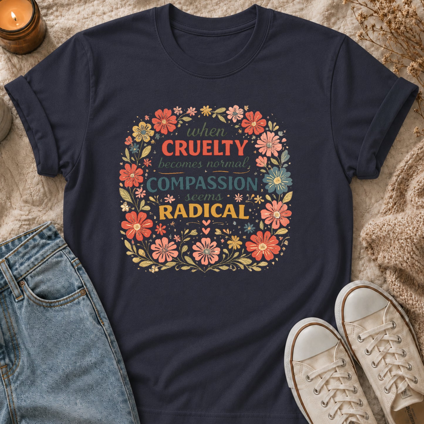When Cruelty Becomes Normal Compassion Seems Radical T-shirt