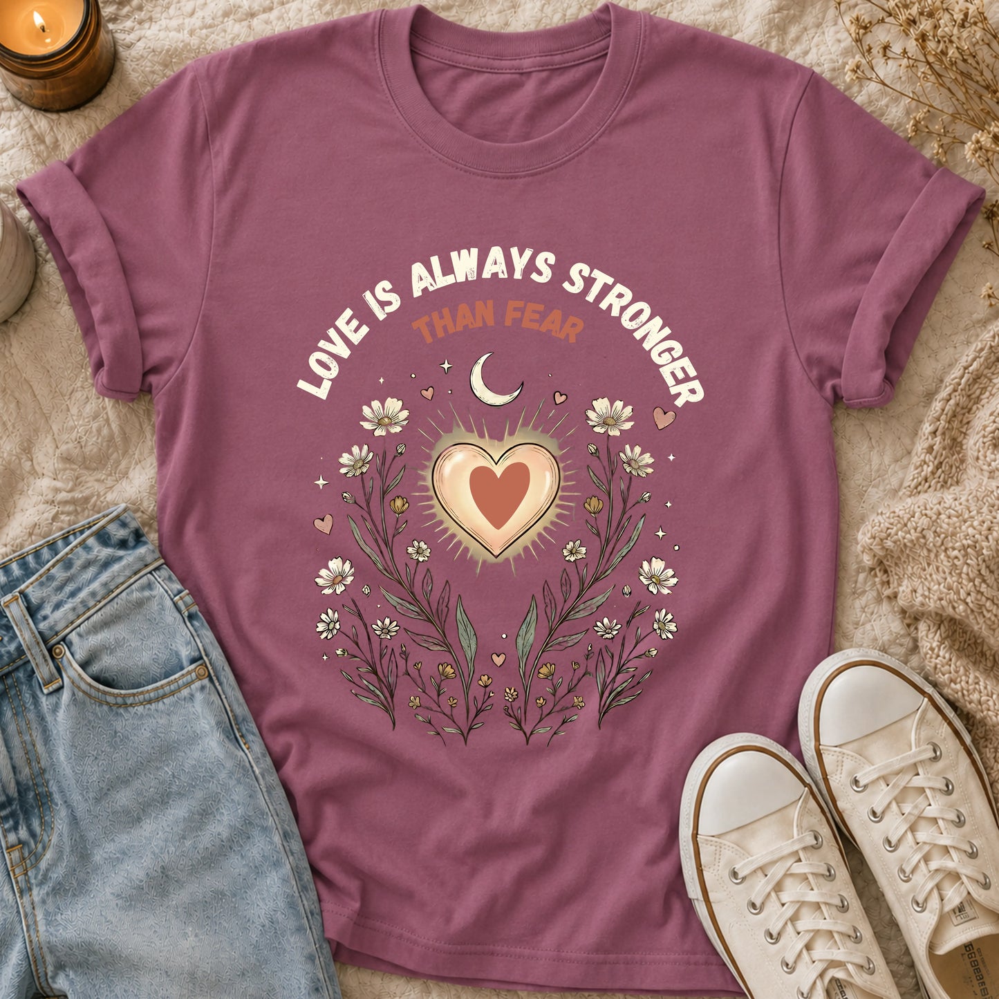 Love Is Always Stronger Than Fear t-shirt