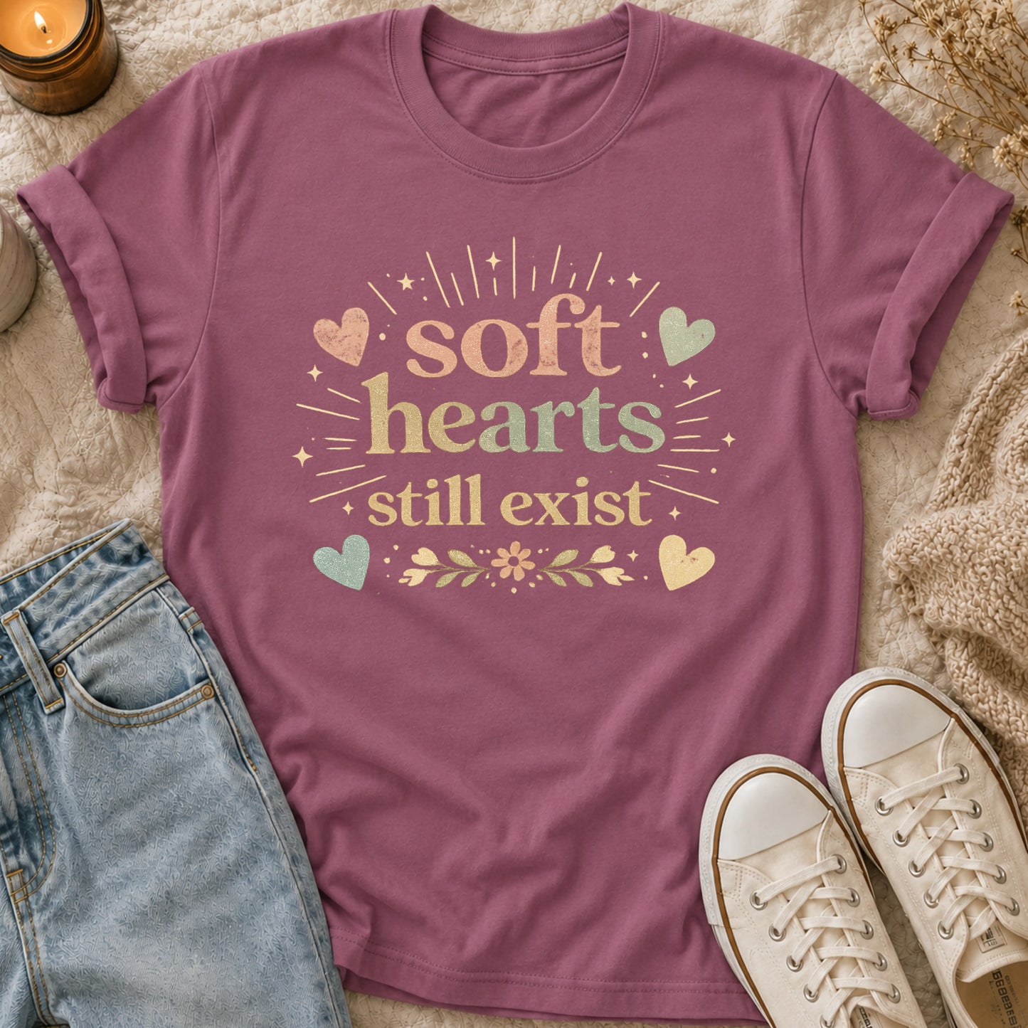 Soft hearts still exist t-shirt