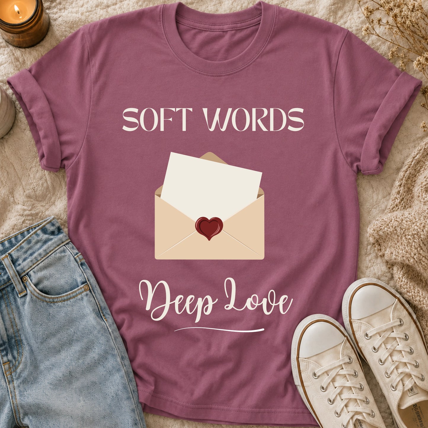 Soft Words, Deep Love T-Shirt