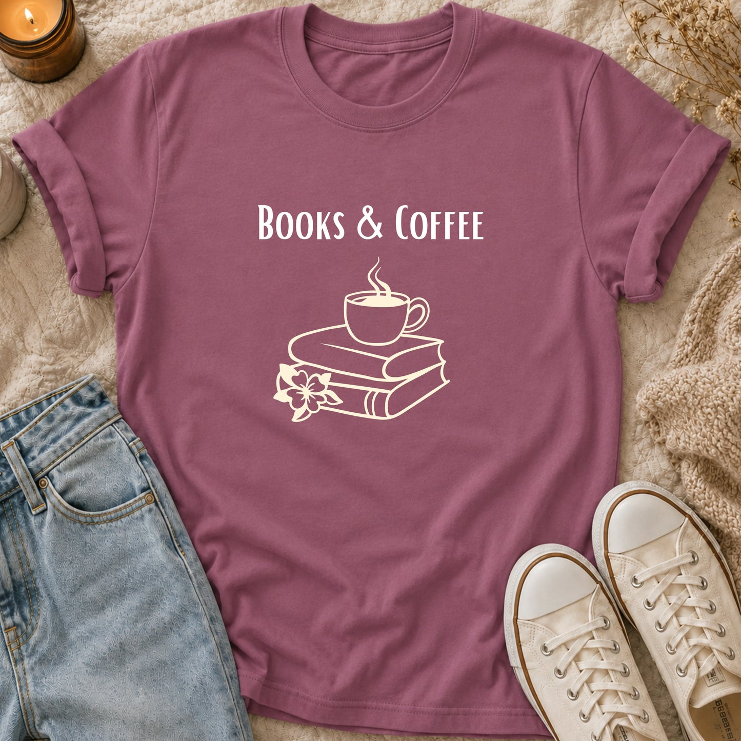 Books and Coffee T-Shirt