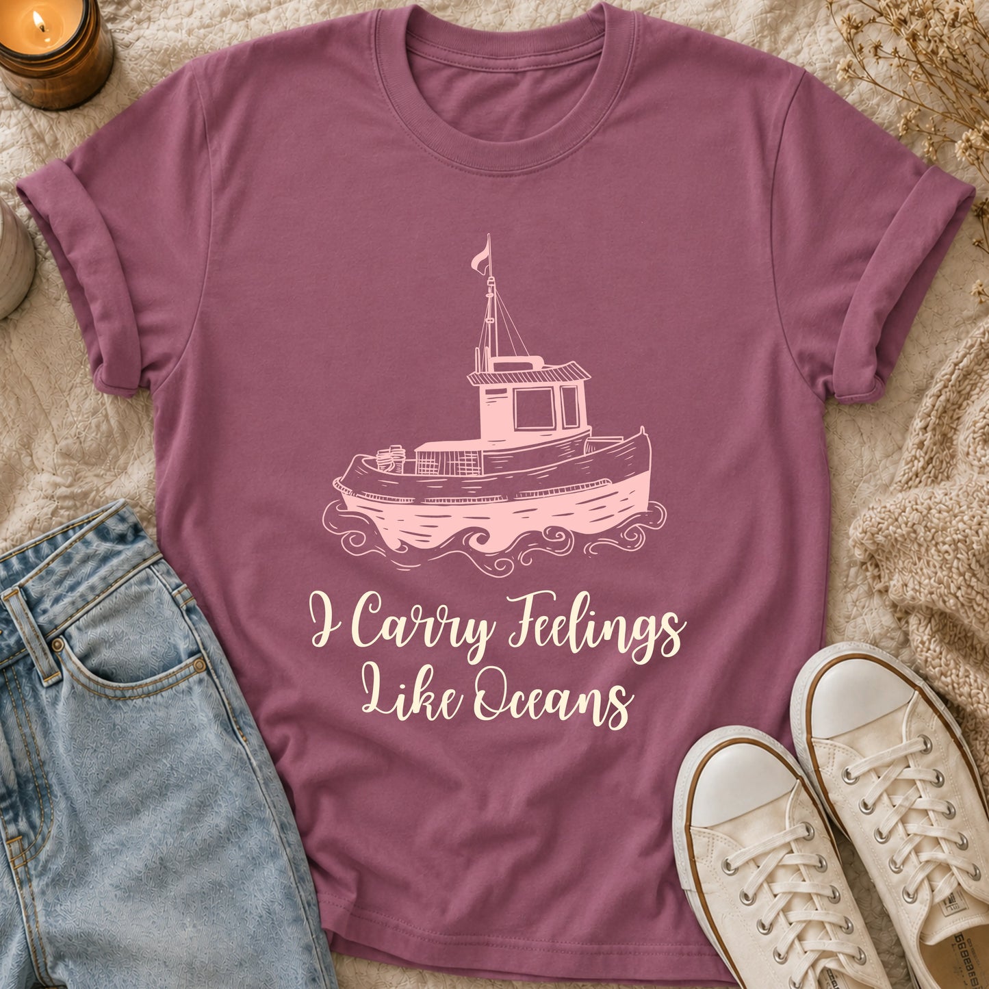 I Carry Feelings Like Oceans T-shirt