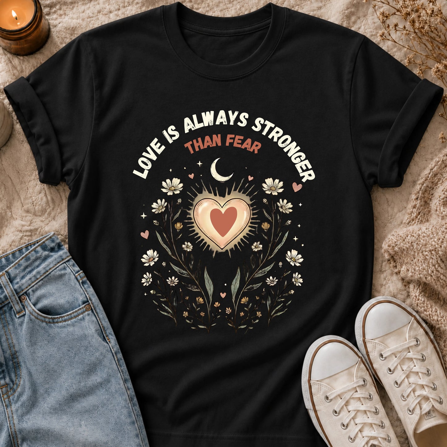 Love Is Always Stronger Than Fear t-shirt
