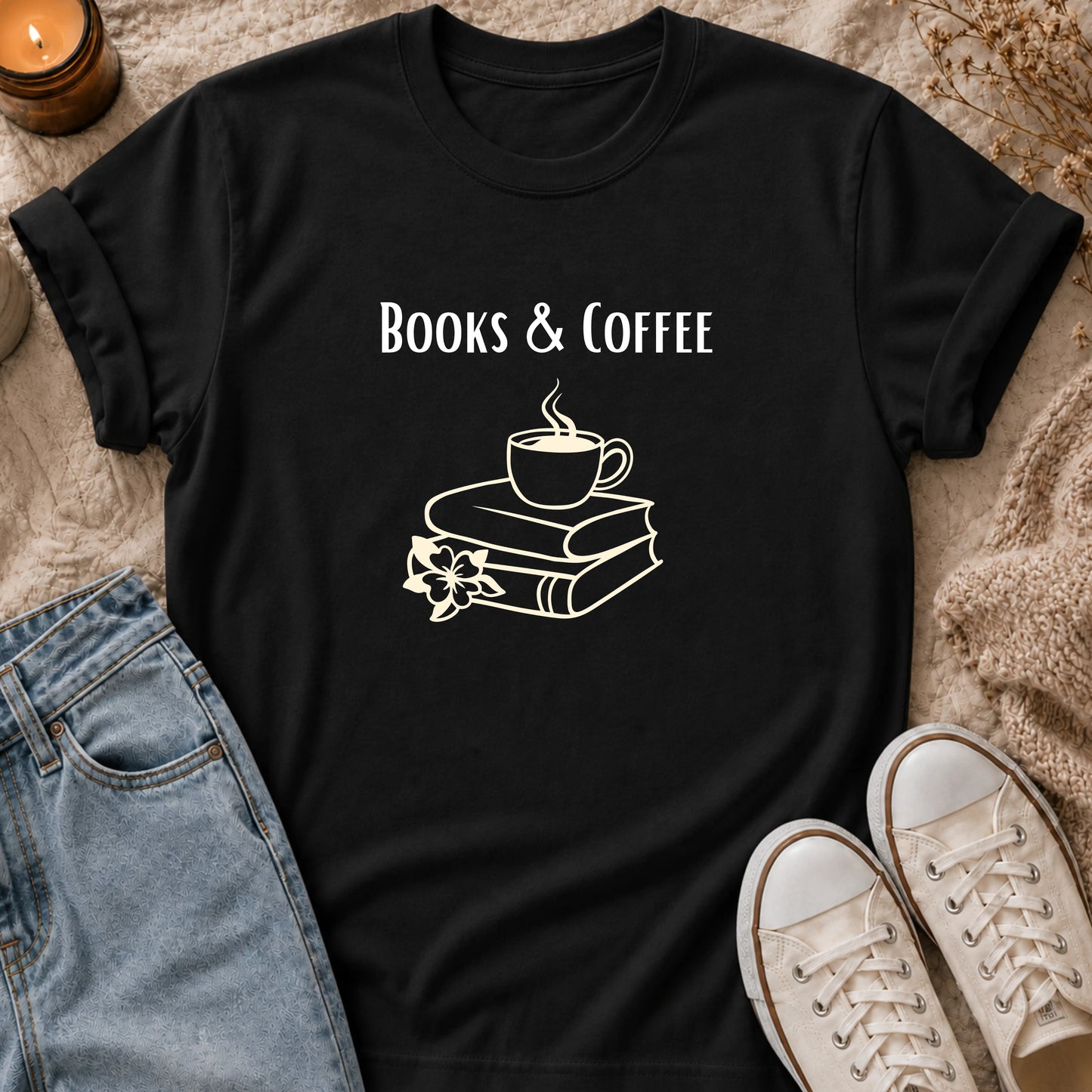 Books and Coffee T-Shirt