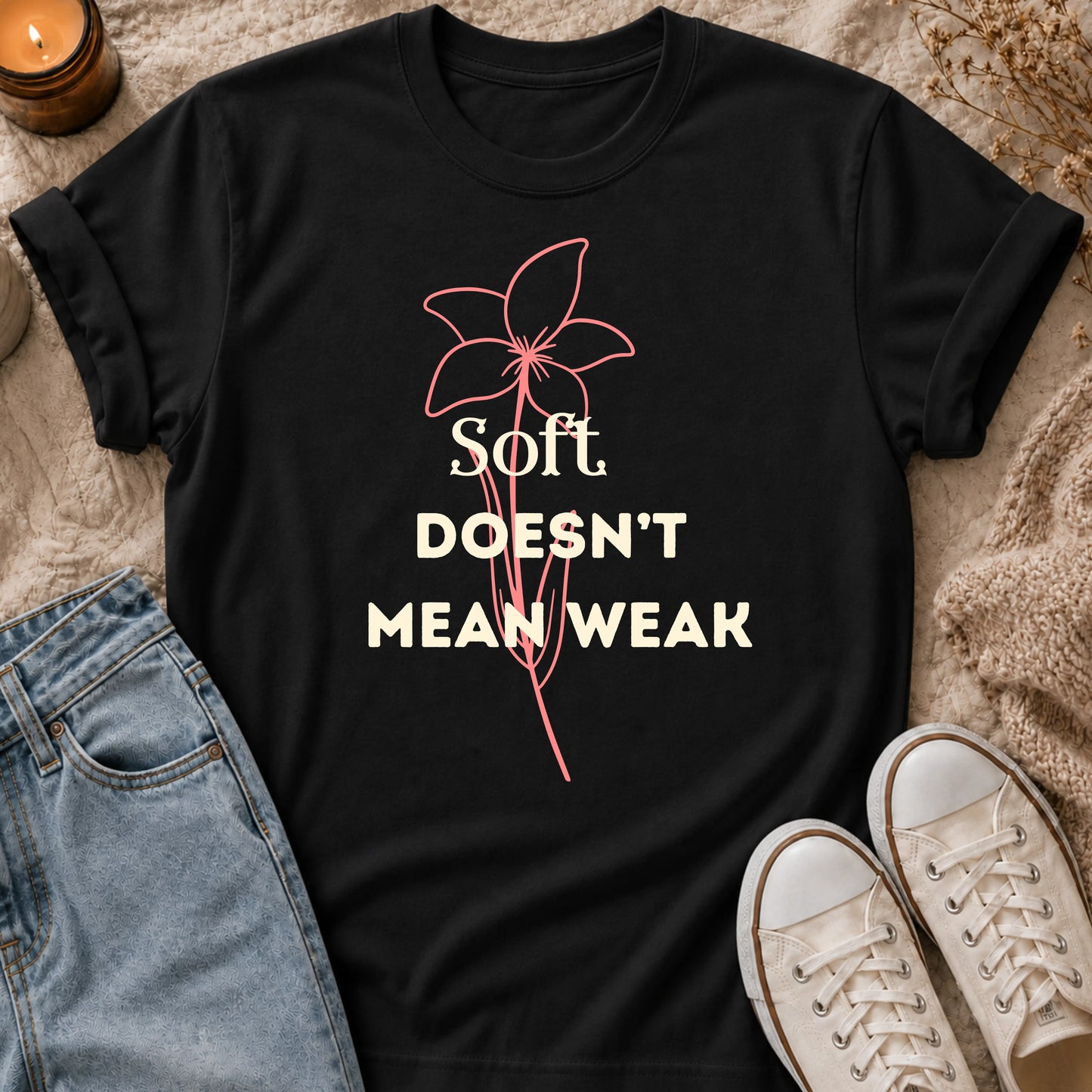 Soft Doesn’t Mean Weak t-shirt