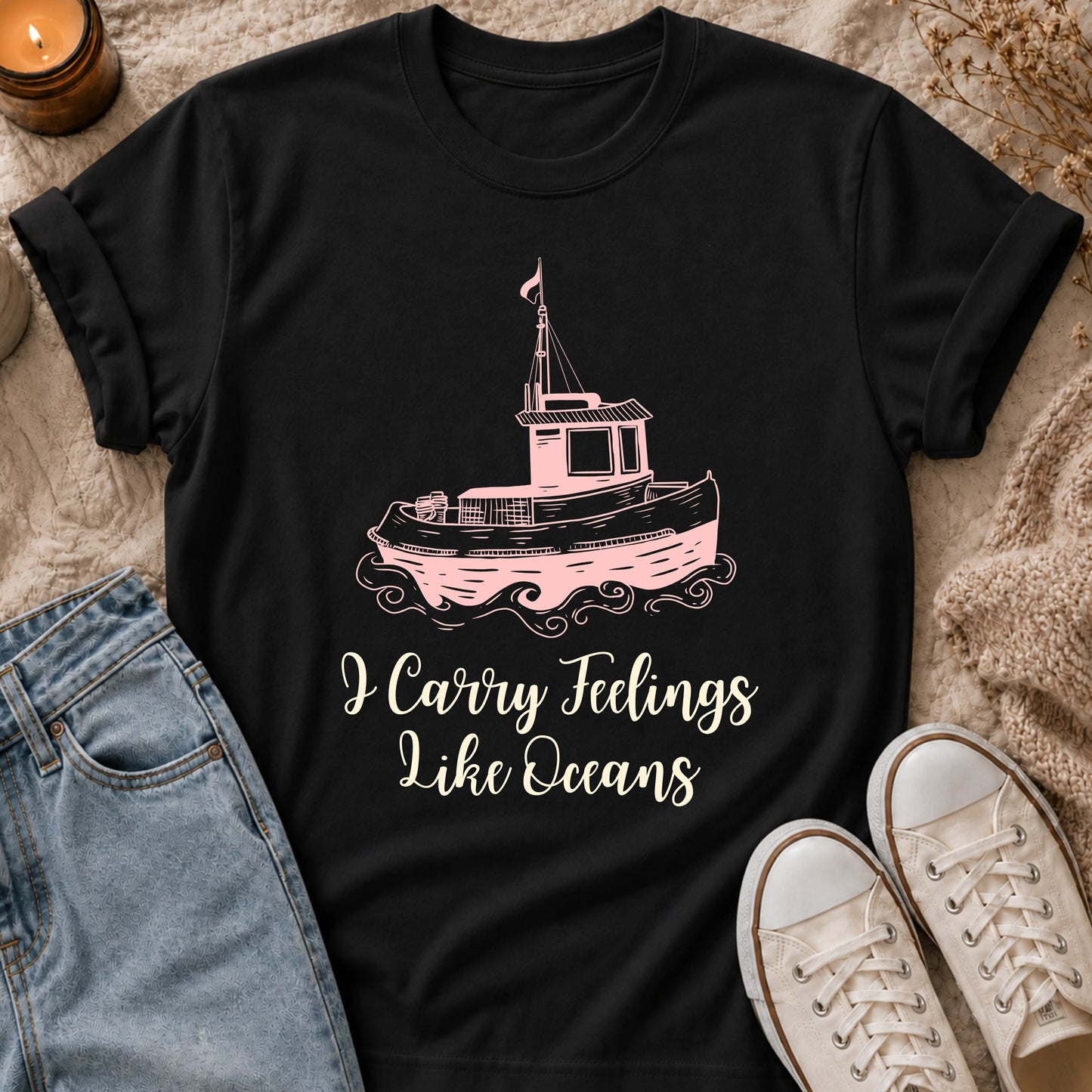 I Carry Feelings Like Oceans T-shirt