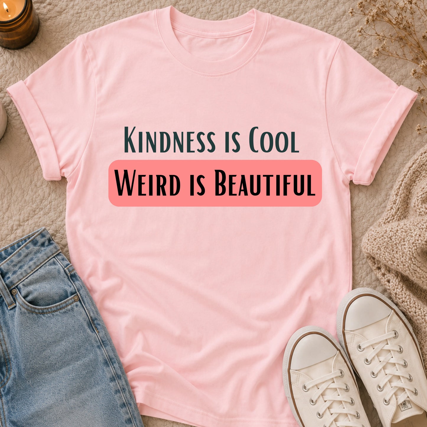 Kindness is Cool Weird is Beautiful t-shirt