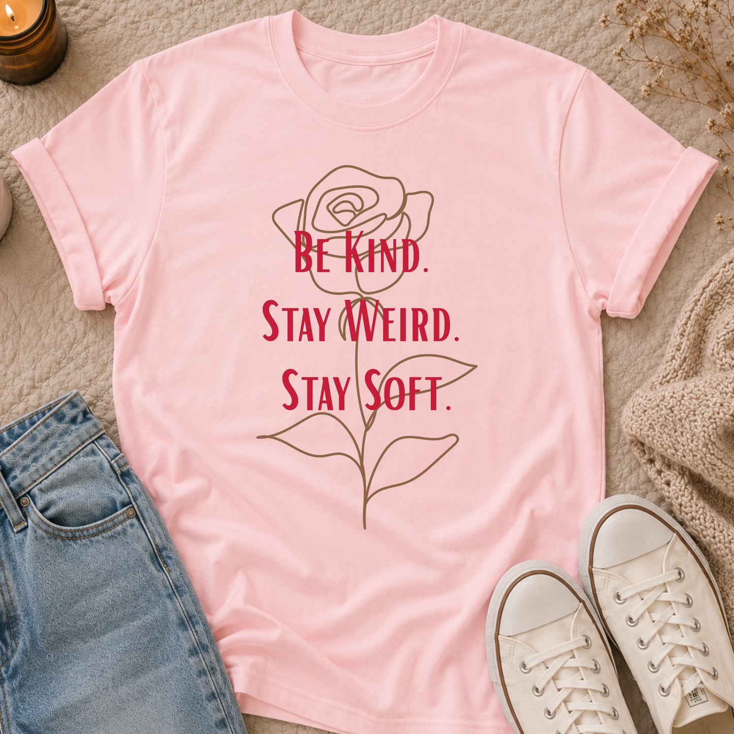 Be Kind Stay Weird Stay Soft t-shirt
