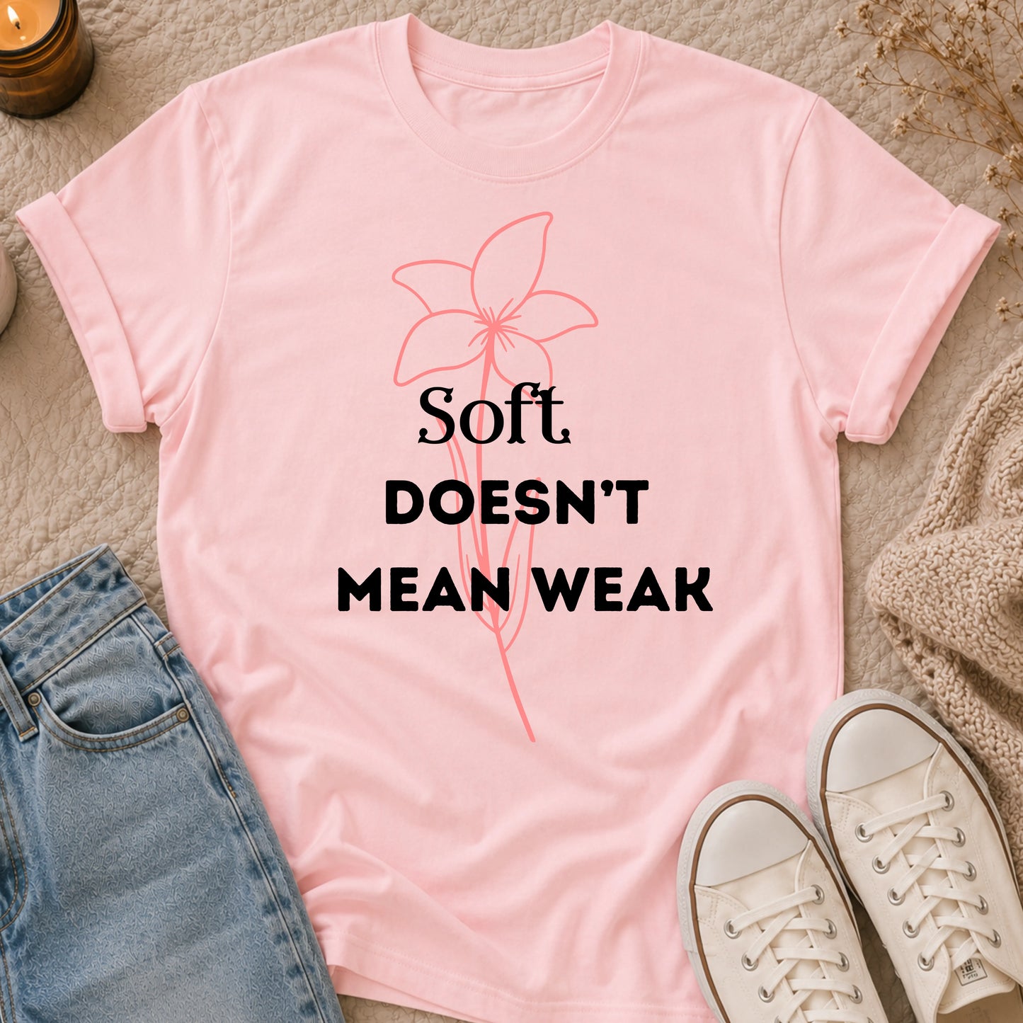 Soft Doesn’t Mean Weak t-shirt