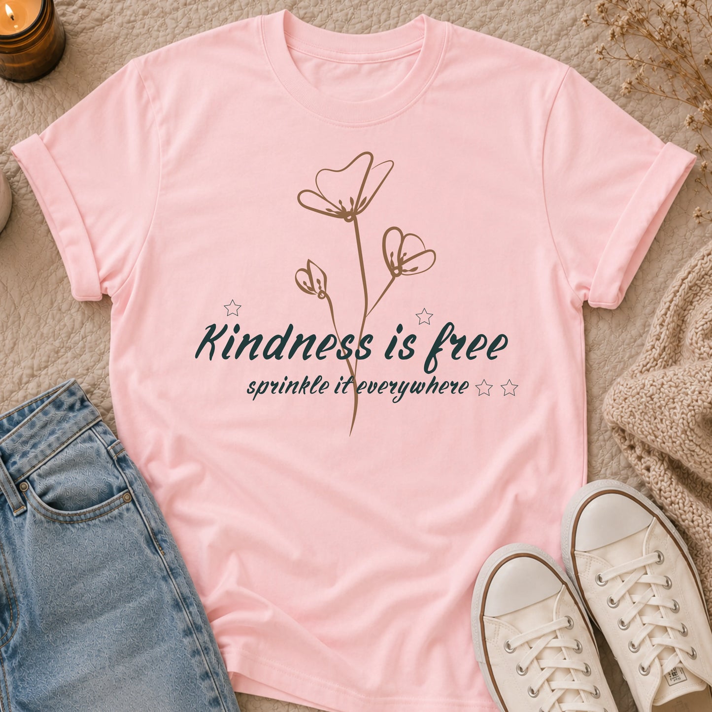 Kindness is free sprinkle it everywhere t-shirt