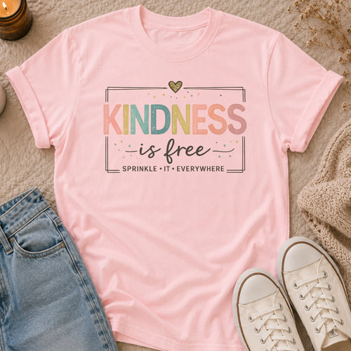 KINDNESS is free sprinkle it everywhere t-shirt