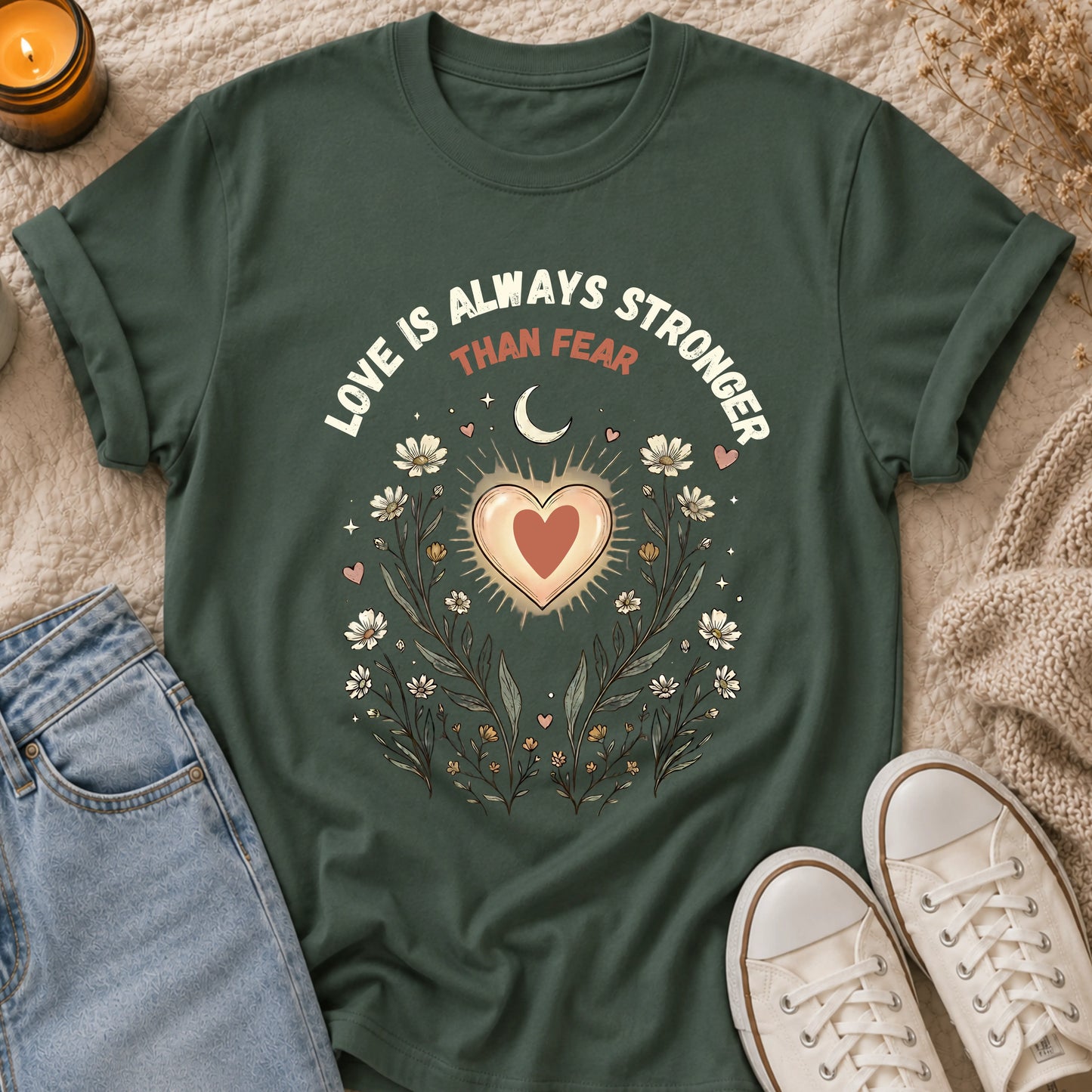 Love Is Always Stronger Than Fear t-shirt