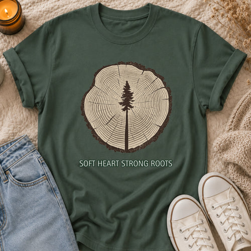 Soft Heart, Strong Roots T-shirt