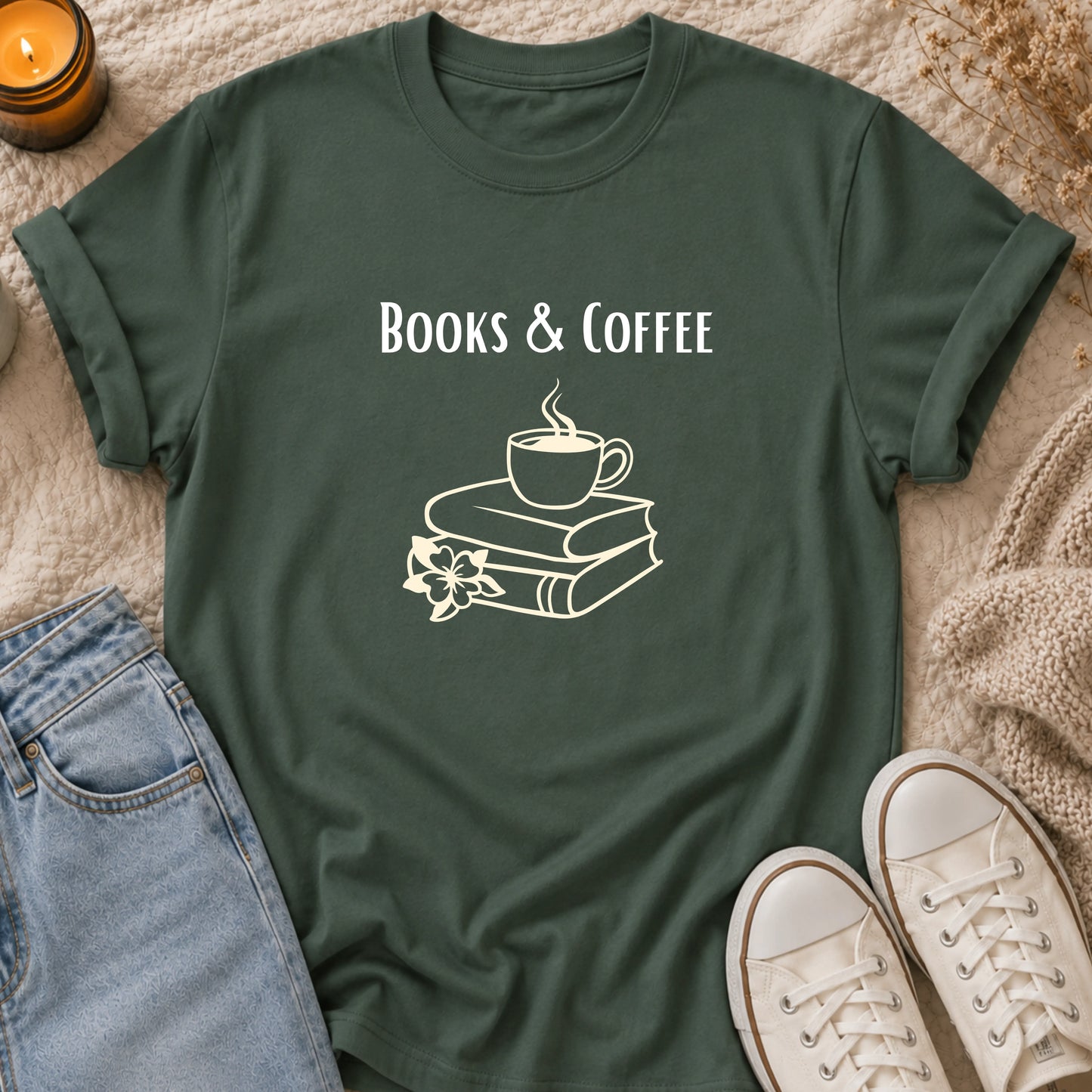 Books and Coffee T-Shirt