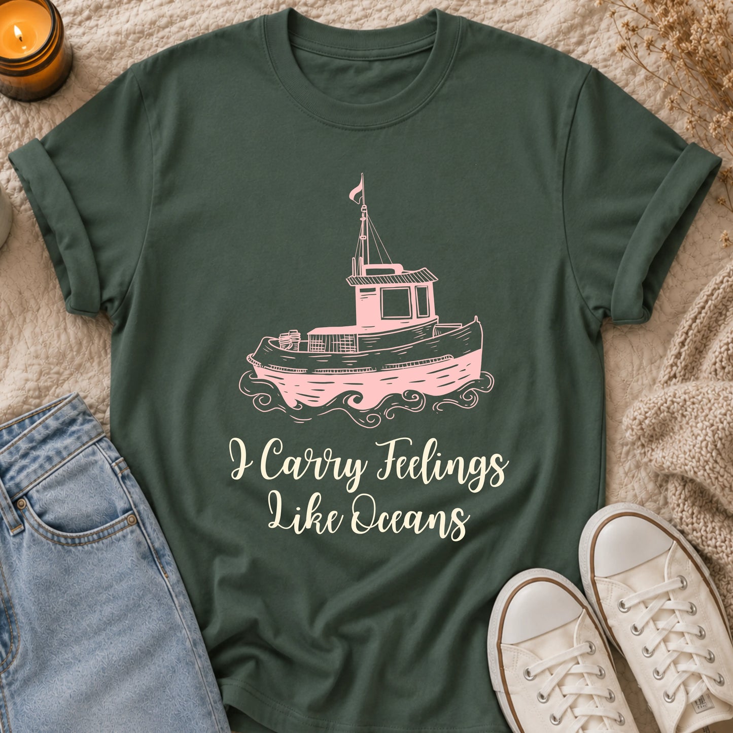 I Carry Feelings Like Oceans T-shirt