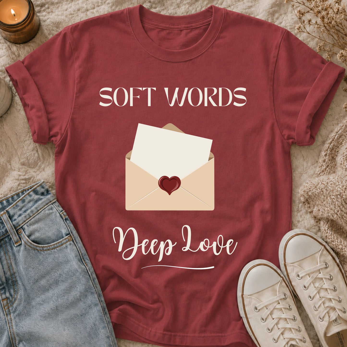Soft Words, Deep Love T-Shirt