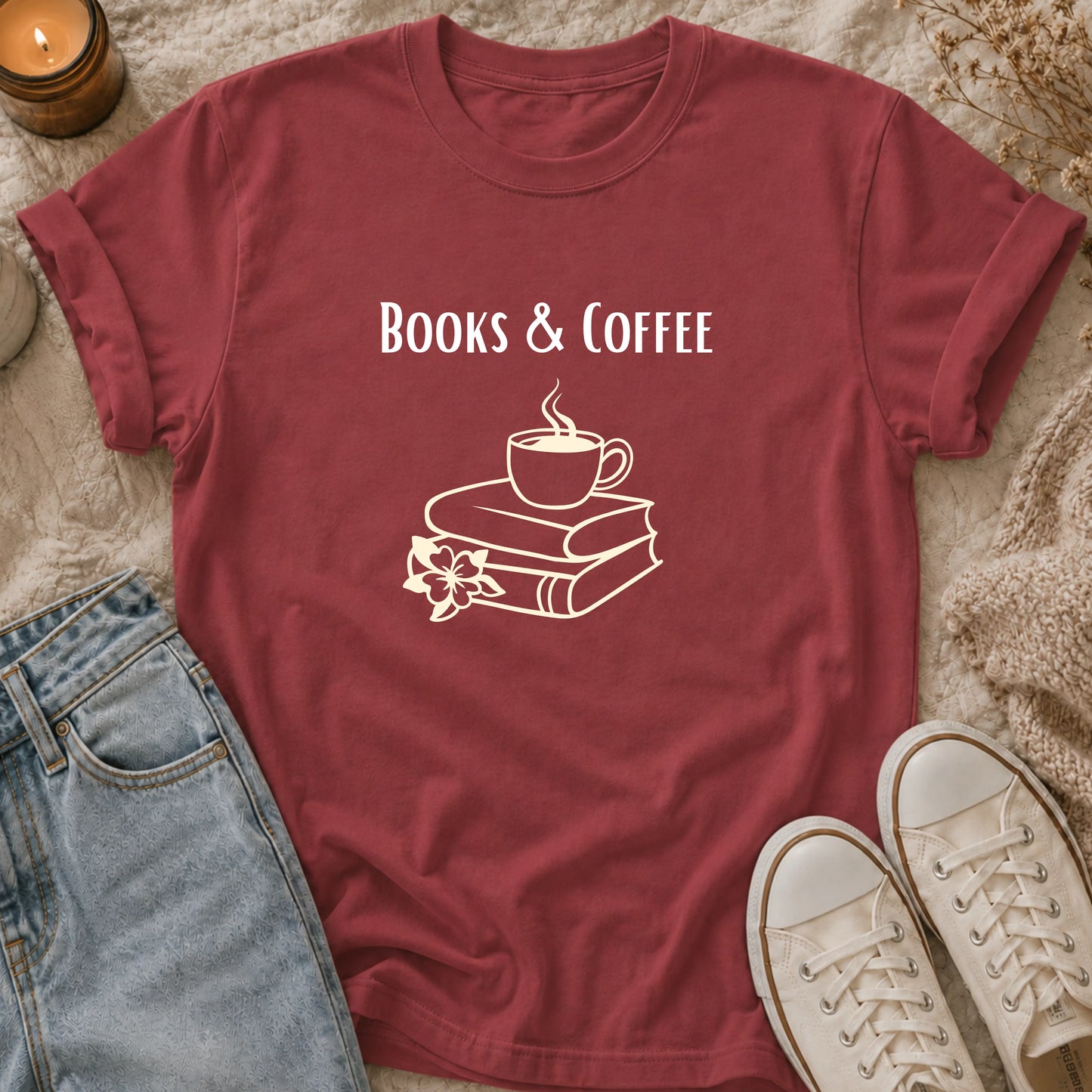 Books and Coffee T-Shirt