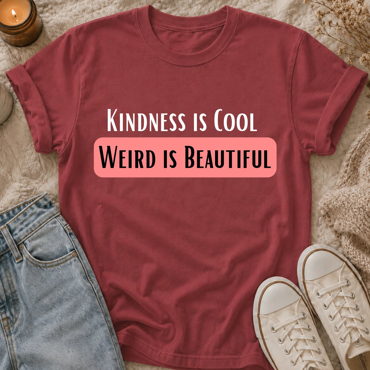 Kindness is Cool Weird is Beautiful t-shirt