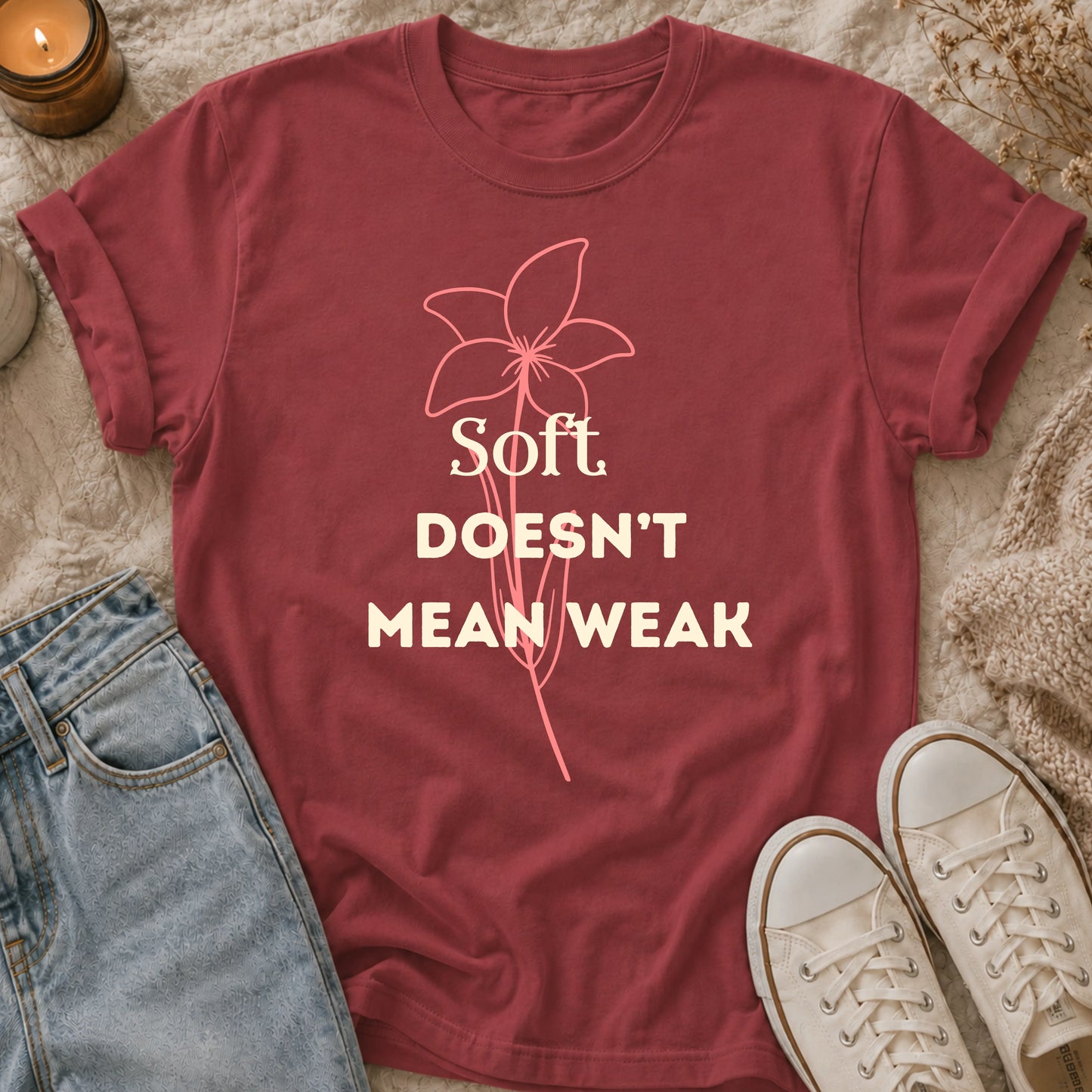 Soft Doesn’t Mean Weak t-shirt