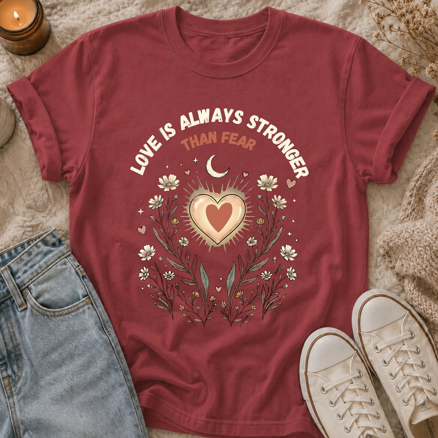 Love Is Always Stronger Than Fear t-shirt