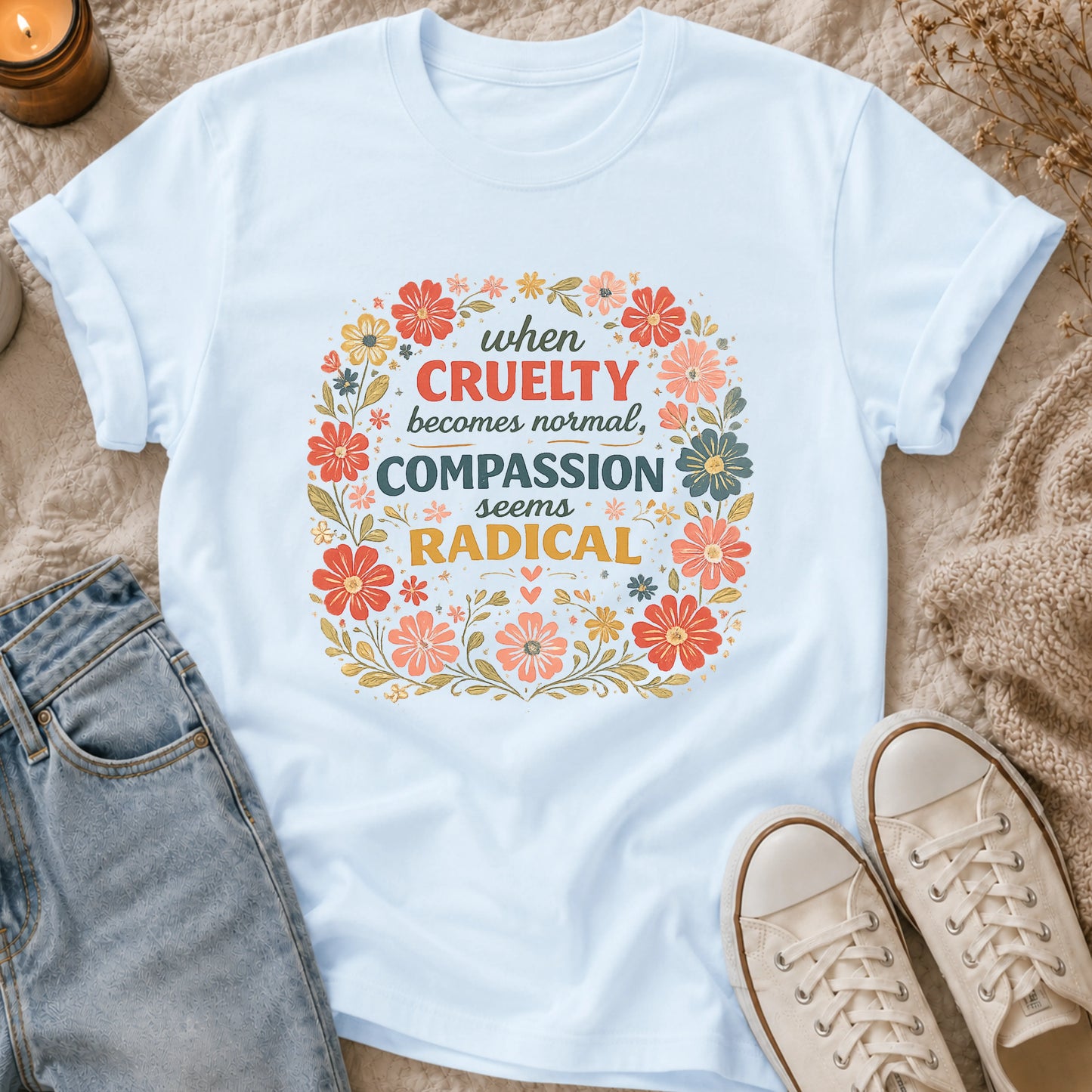 When Cruelty Becomes Normal Compassion Seems Radical T-shirt