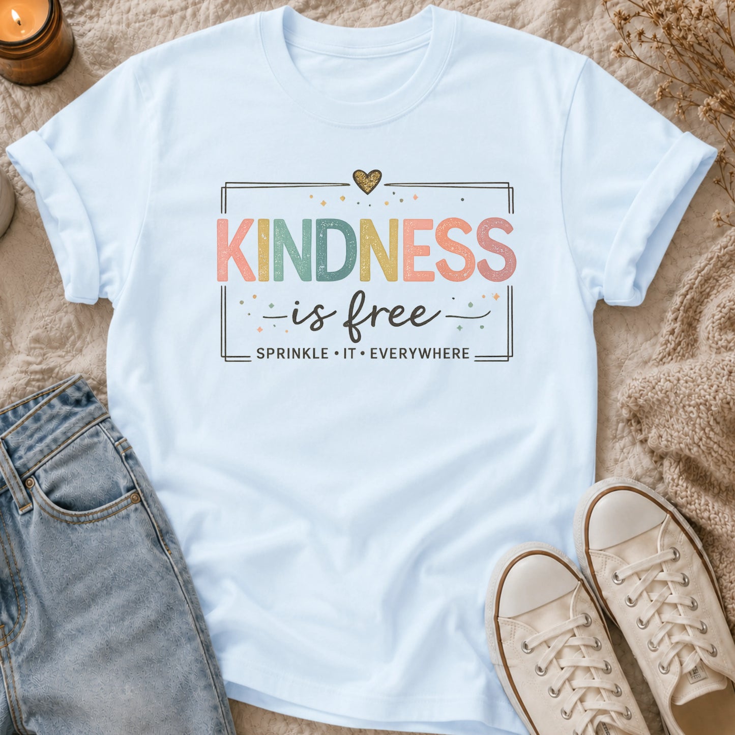 KINDNESS is free sprinkle it everywhere t-shirt