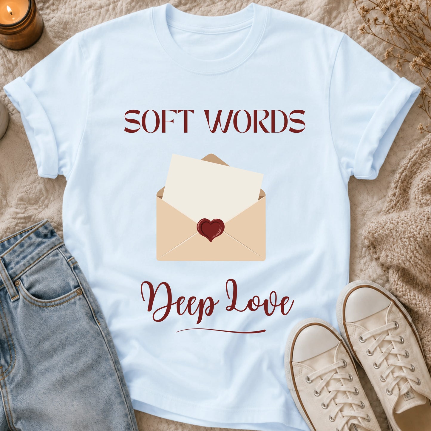 Soft Words, Deep Love T-Shirt