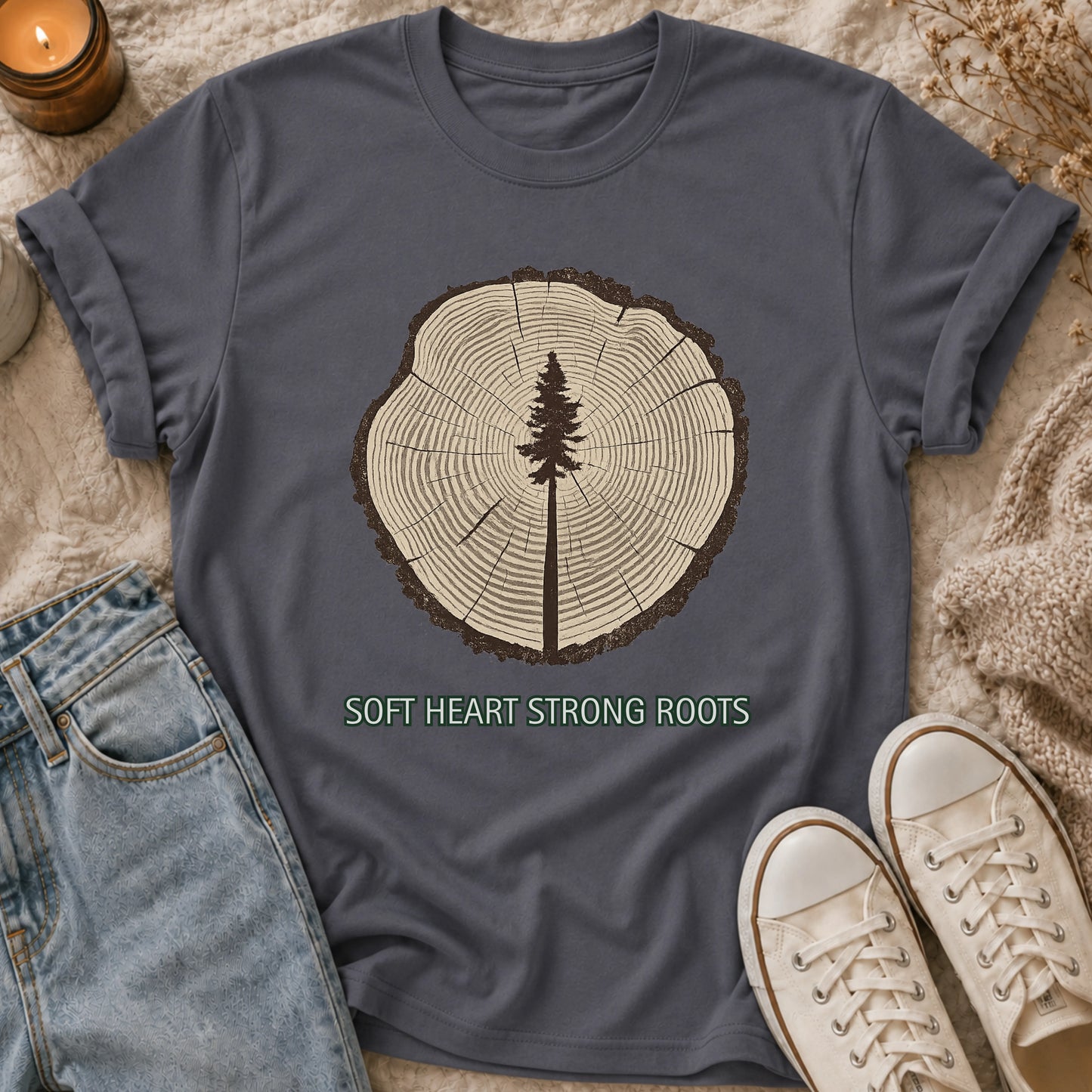 Soft Heart, Strong Roots T-shirt