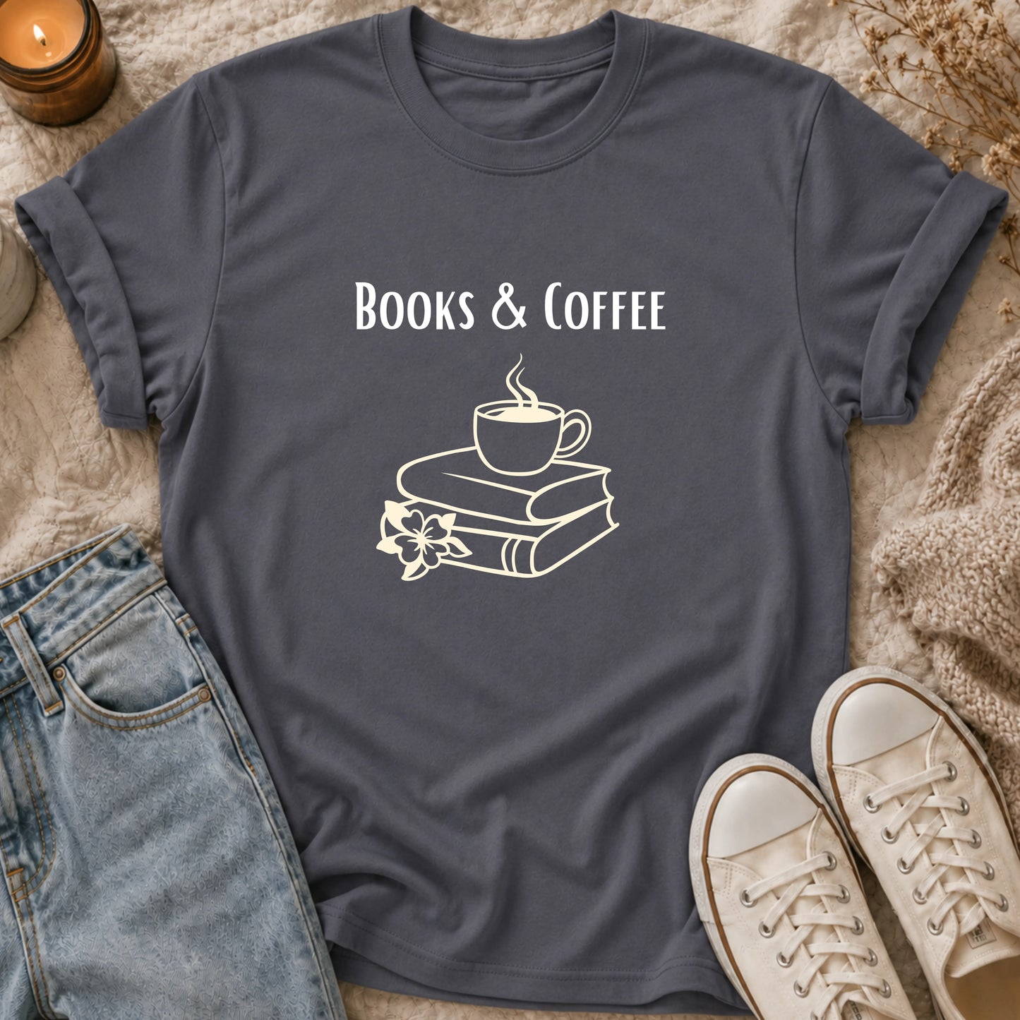 Books and Coffee T-Shirt