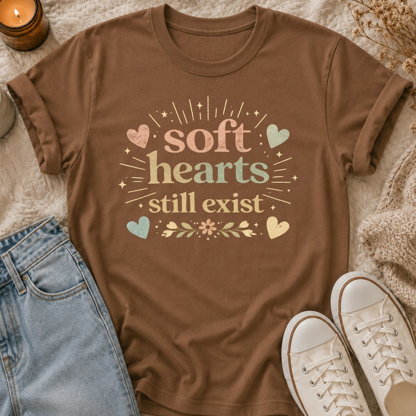 Soft hearts still exist t-shirt