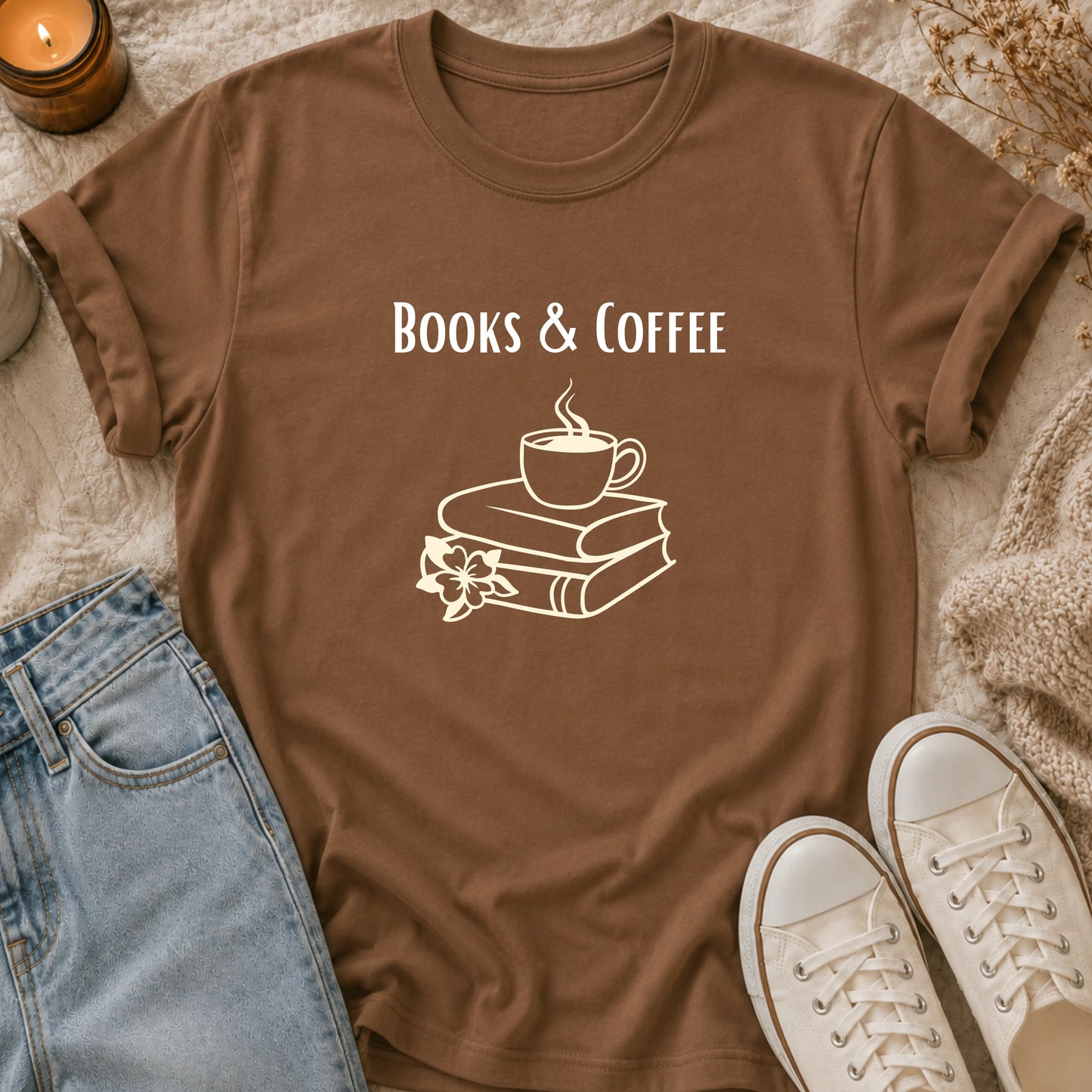 Books and Coffee T-Shirt