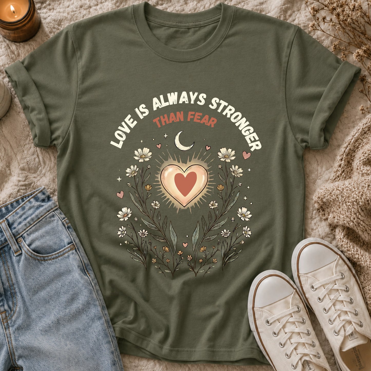 Love Is Always Stronger Than Fear t-shirt