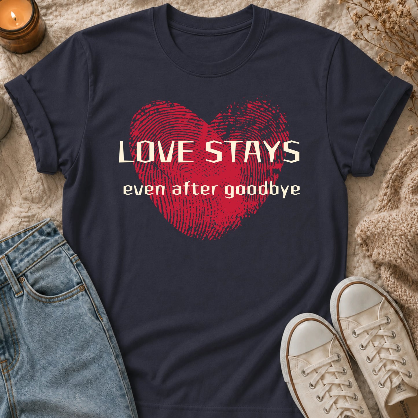 Love Stays Even After Goodbye T-shirt