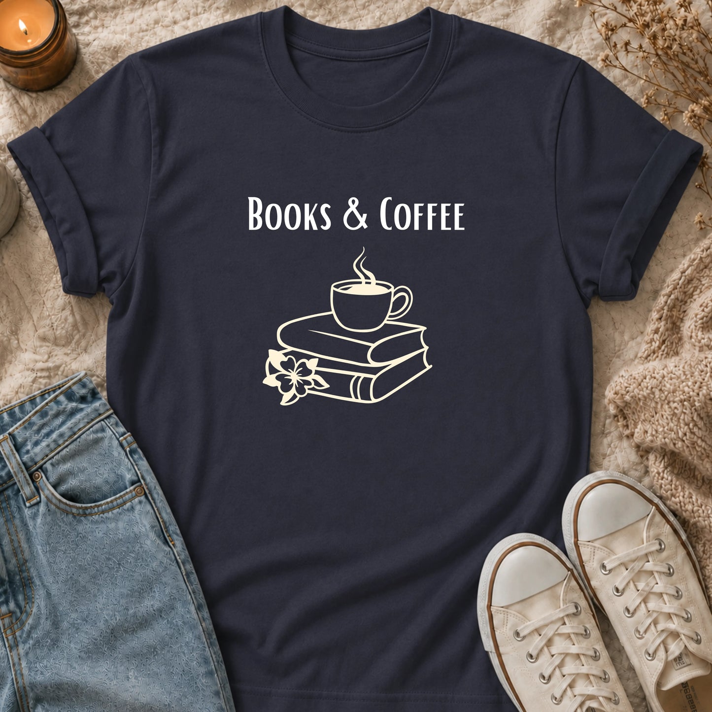 Books and Coffee T-Shirt