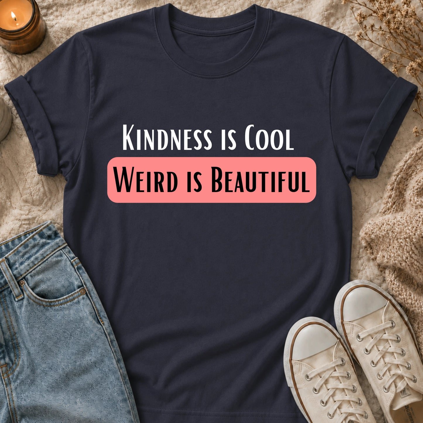 Kindness is Cool Weird is Beautiful t-shirt