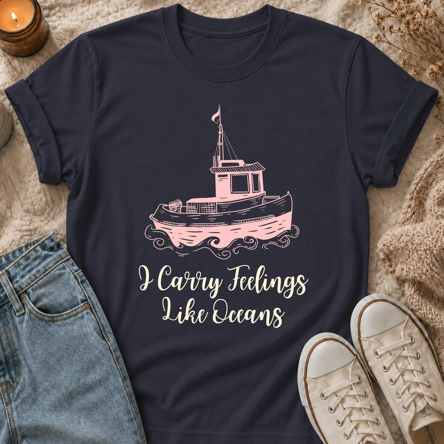 I Carry Feelings Like Oceans T-shirt