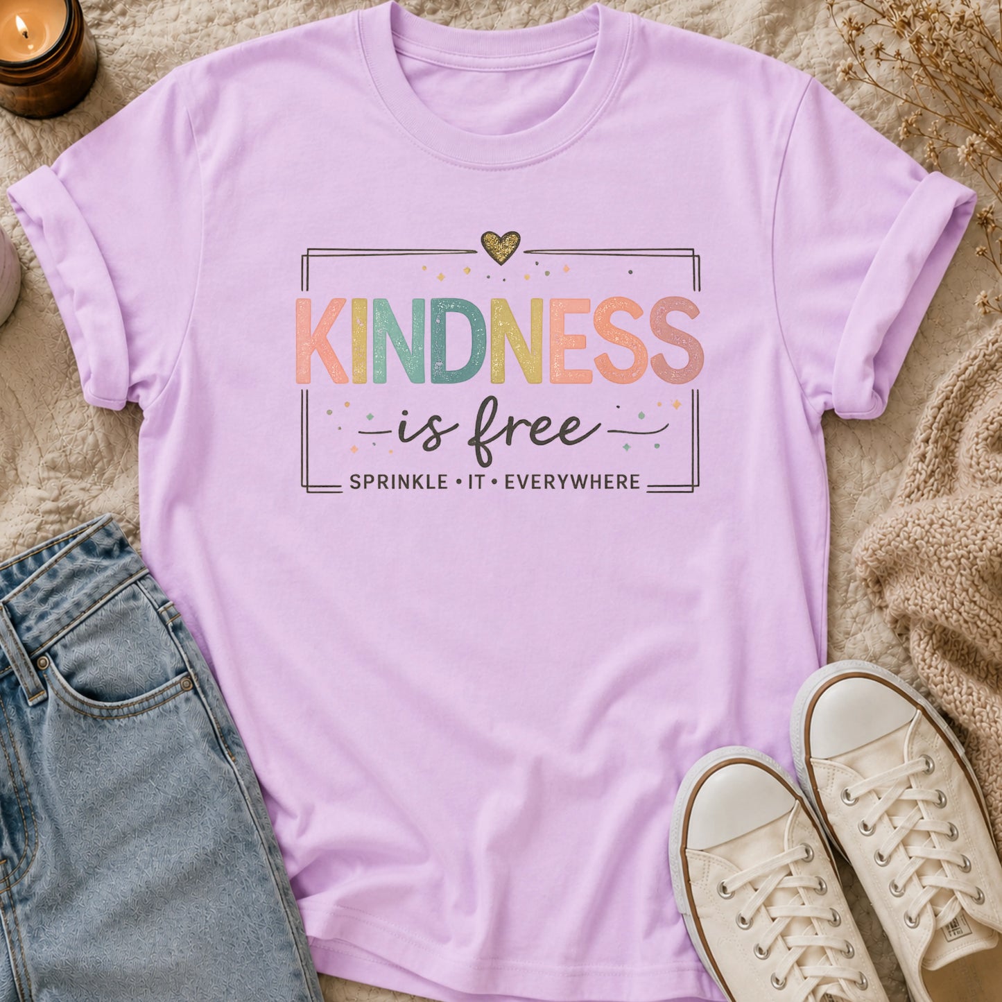 KINDNESS is free sprinkle it everywhere t-shirt