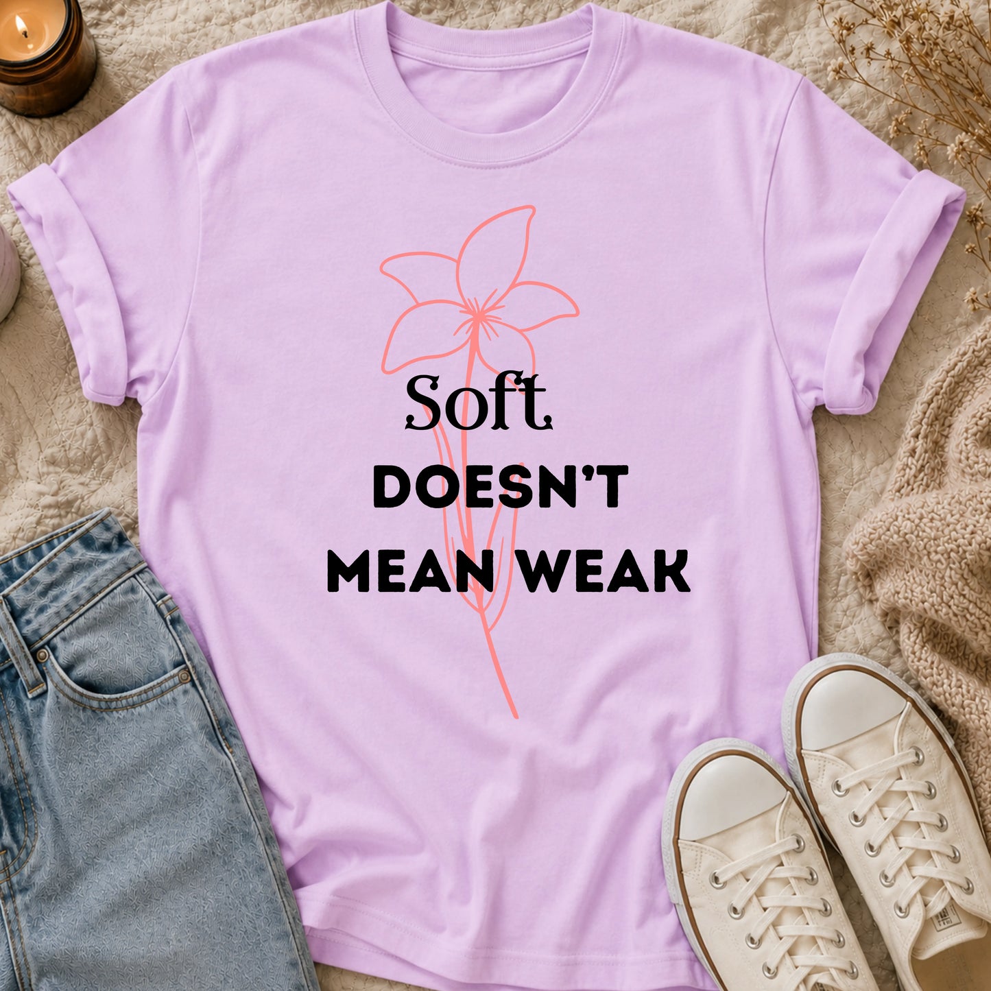 Soft Doesn’t Mean Weak t-shirt