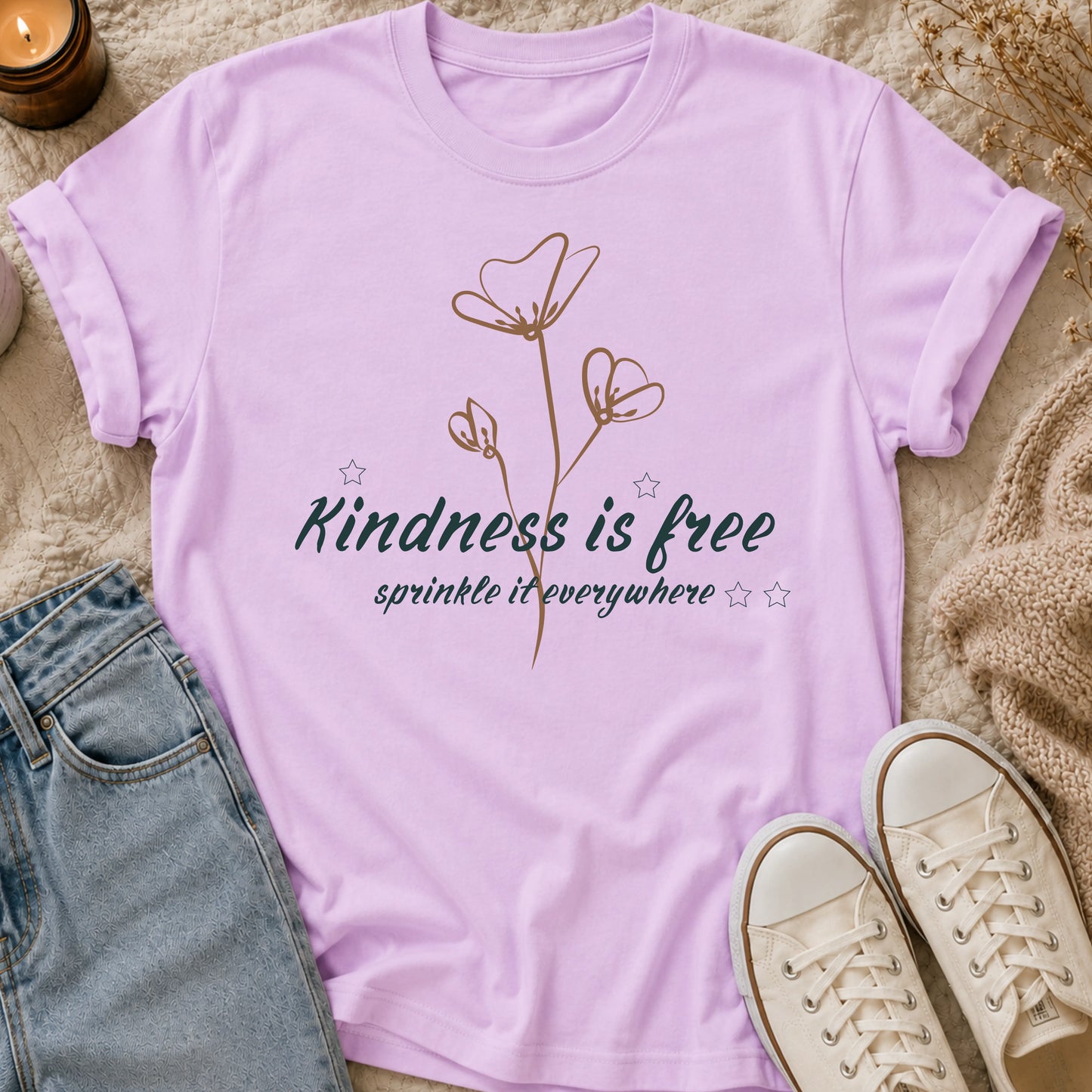 Kindness is free sprinkle it everywhere t-shirt