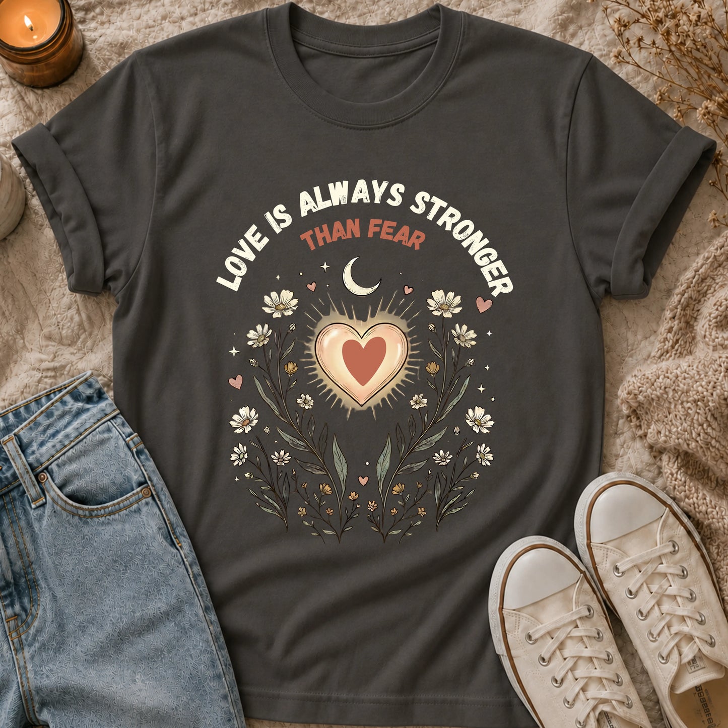 Love Is Always Stronger Than Fear t-shirt