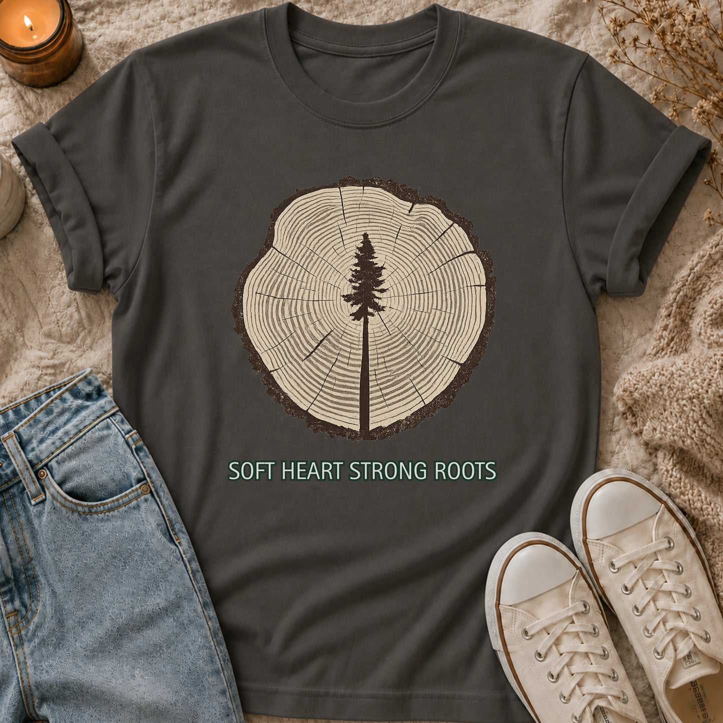 Soft Heart, Strong Roots T-shirt