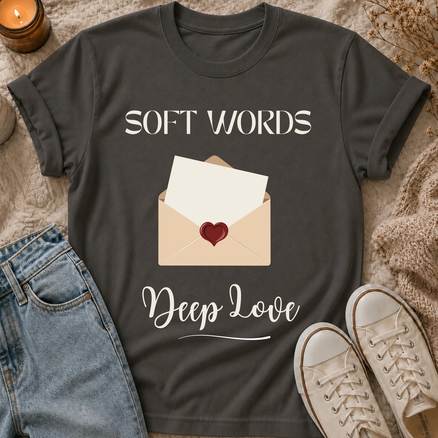 Soft Words, Deep Love T-Shirt