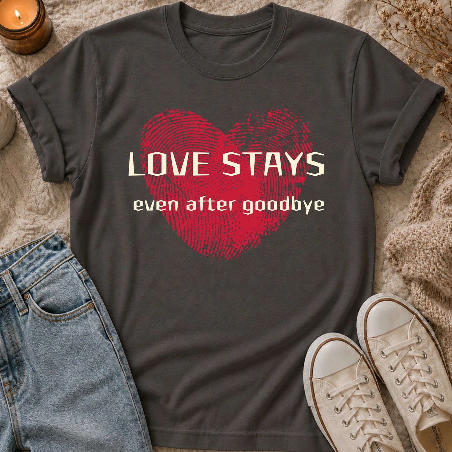 Love Stays Even After Goodbye T-shirt