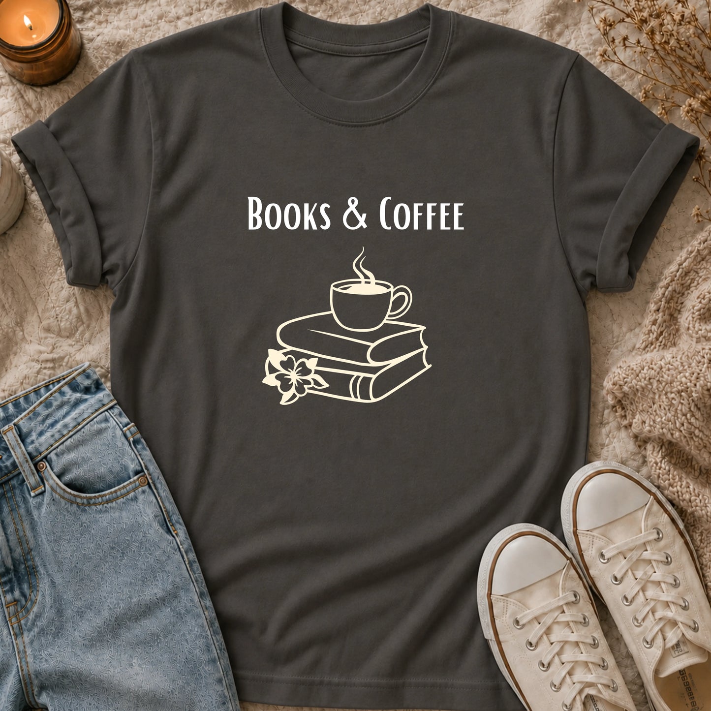 Books and Coffee T-Shirt